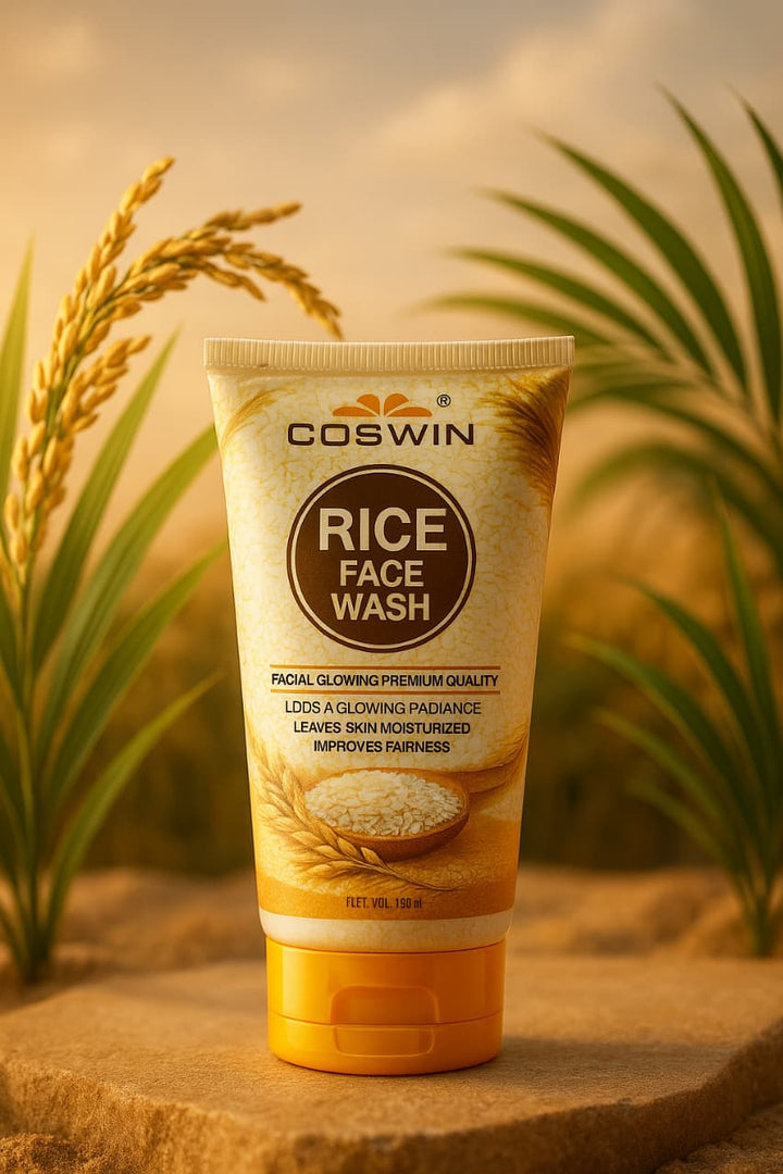 COSWIN Rice Skin Care Collection – Rice Face Wash & Rice Scrub for Glowing Skin