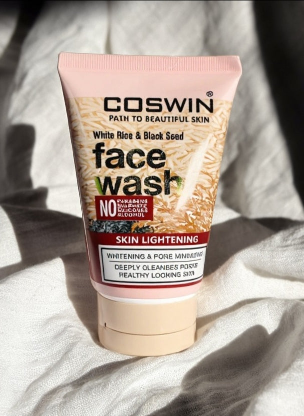 COSWIN Rice Skin Care Collection – Rice Face Wash & Rice Scrub for Glowing Skin