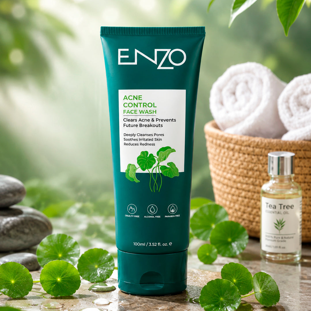 ENZO Advanced Skincare Face Wash – Activated Charcoal, Spotless Glow, Pore Clear & Acne Control