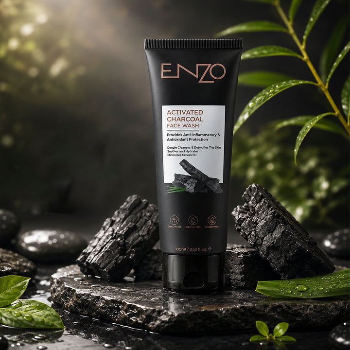 ENZO Advanced Skincare Face Wash – Activated Charcoal, Spotless Glow, Pore Clear & Acne Control