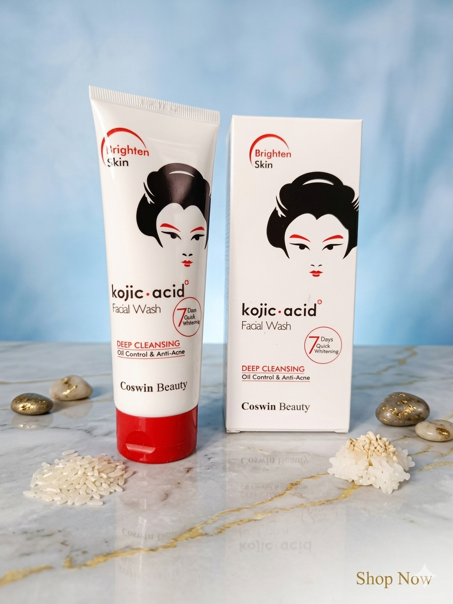 COSWIN Kojic Acid Facial Wash – Deep Cleansing Oil Control & Anti-Acne Face Cleanser