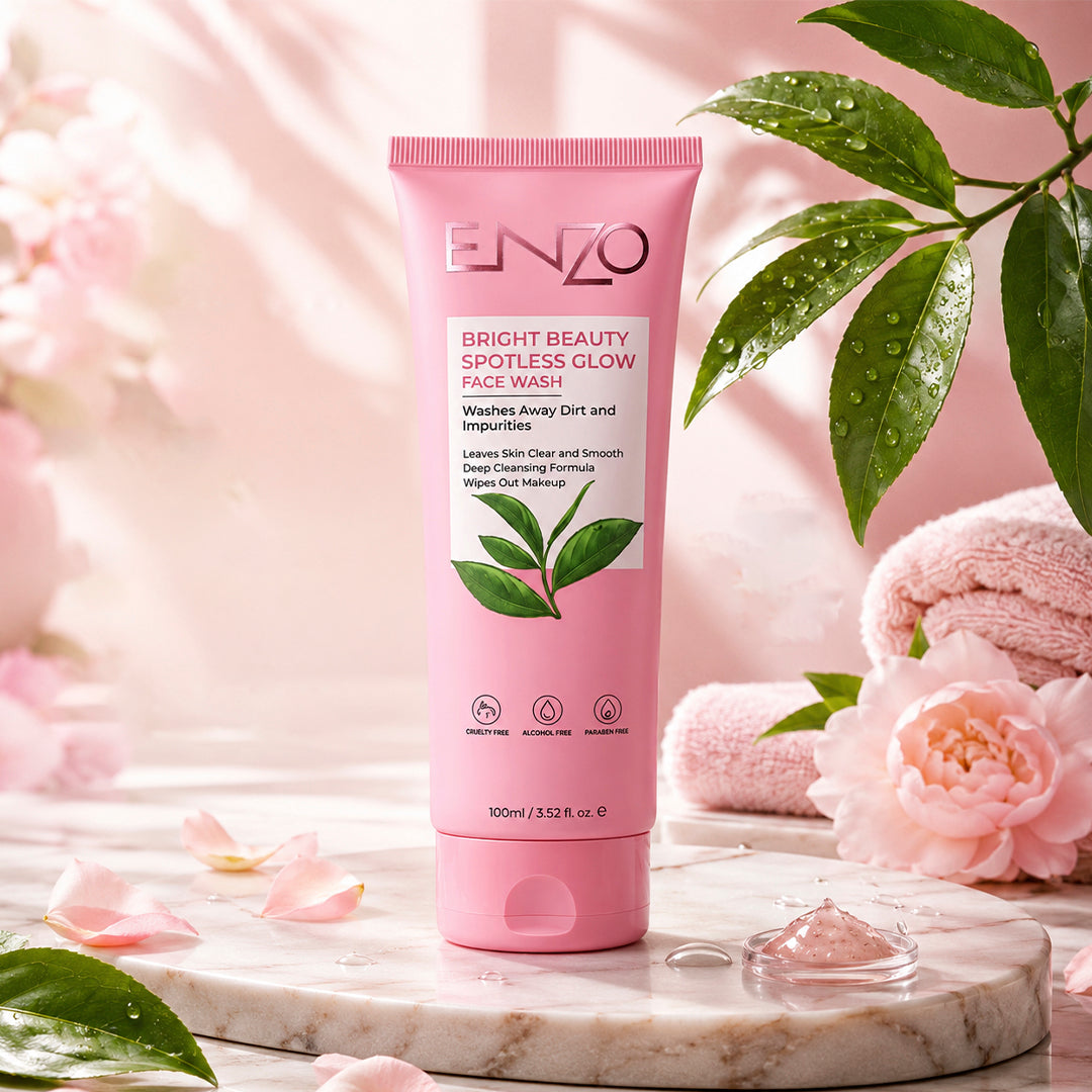 ENZO Advanced Skincare Face Wash – Activated Charcoal, Spotless Glow, Pore Clear & Acne Control