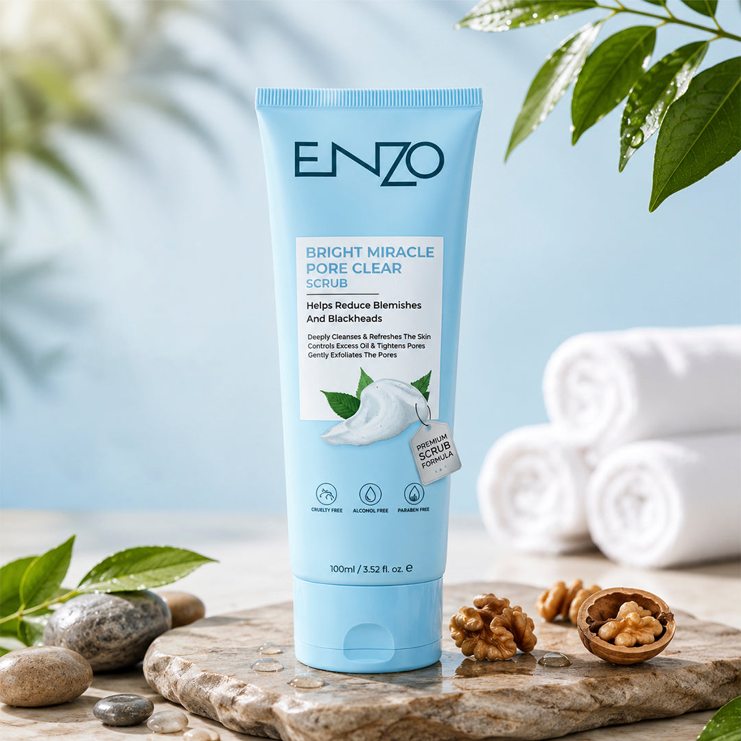 ENZO Advanced Skincare Face Wash – Activated Charcoal, Spotless Glow, Pore Clear & Acne Control