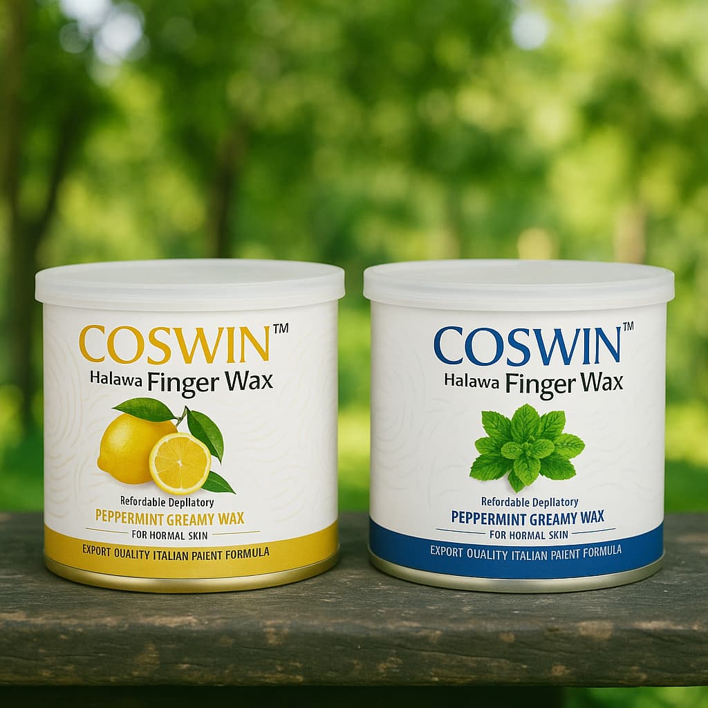 COSWIN Halawa Finger Wax – Premium Peppermint Creamy Hair Removal Wax for Normal Skin