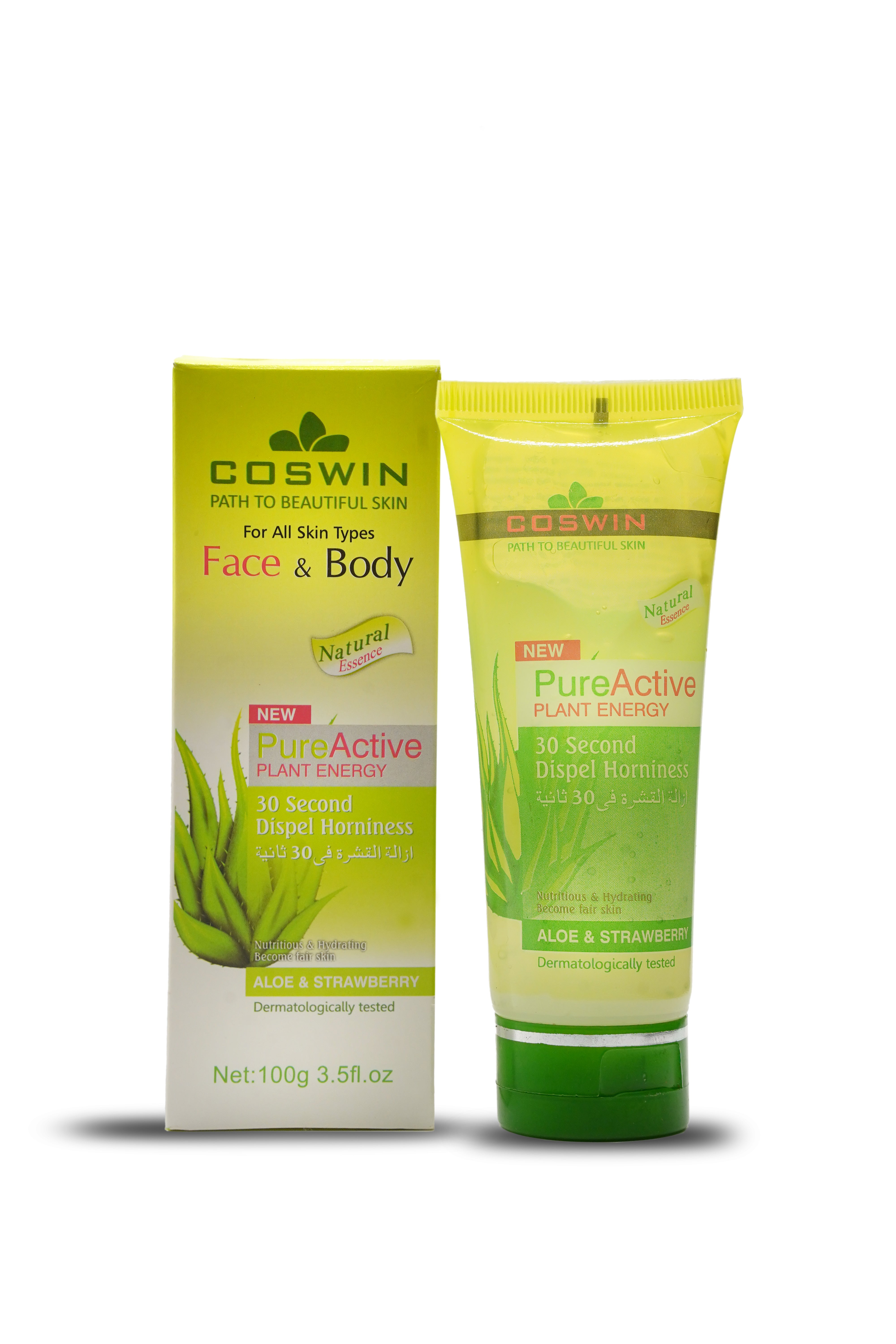 COSWIN PureActive Face & Body Gel – Fruit Energy and Plant Energy Skin Care Gel