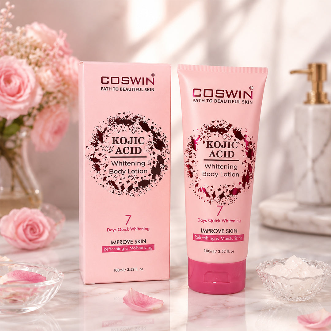 COSWIN Kojic Acid Whitening Body Lotion – Refreshing & Moisturizing Skin Brightening Lotion