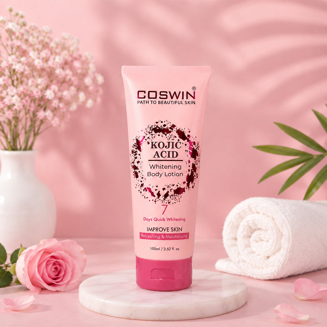 COSWIN Kojic Acid Whitening Body Lotion – Refreshing & Moisturizing Skin Brightening Lotion