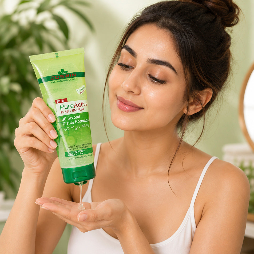 COSWIN PureActive Plant Energy Face & Body Gel – Cucumber & Green Tea Pore Tightening Gel