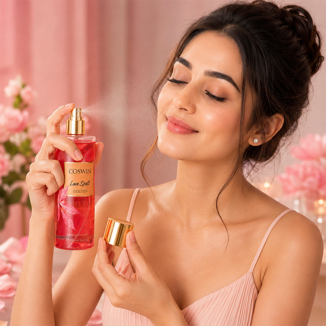 COSWIN Fragrance Mist Collection – Aqua Kiss, Love Spell Golden & Pure Seduction La Crème