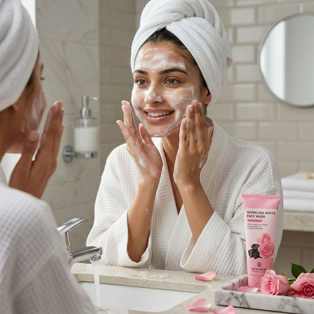 COSWIN Sparkling White Face Wash Facial Foam – Brightening & Gentle Exfoliating Formula