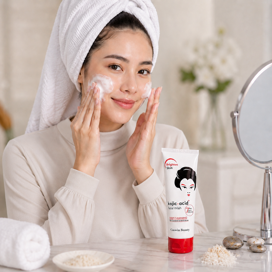 COSWIN Kojic Acid Facial Wash – Deep Cleansing Oil Control & Anti-Acne Face Cleanser