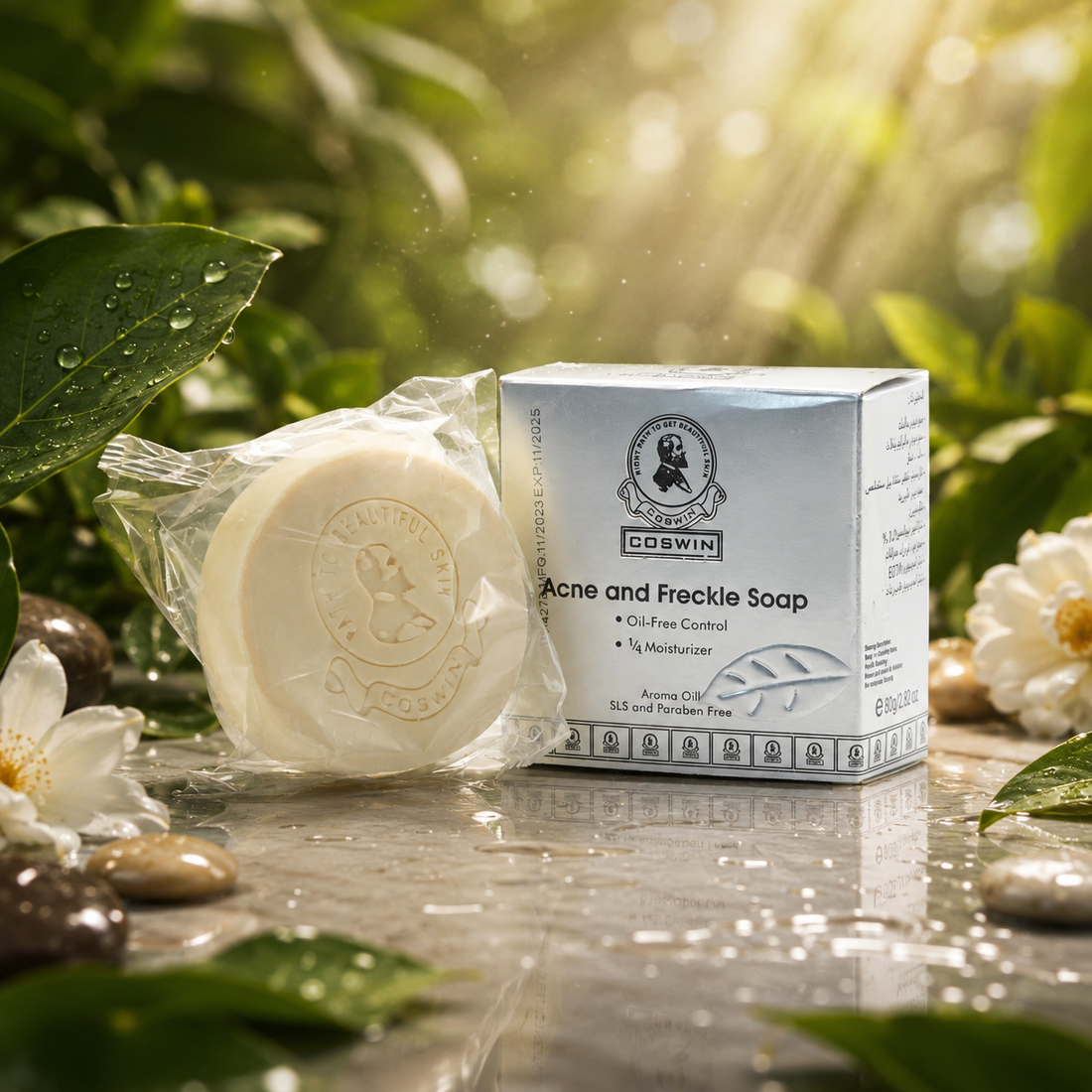 COSWIN Acne & Freckle Soap – Herbal Brightening Soap for Clear and Healthy Skin
