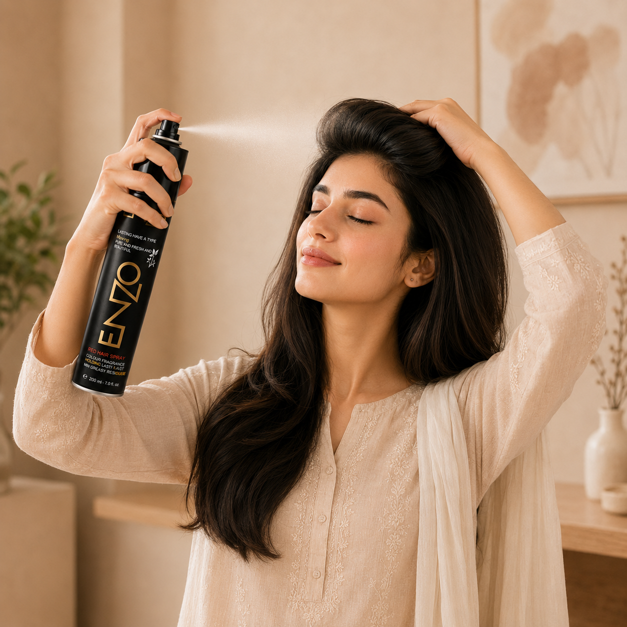 ENZO Professional Long-Lasting Hair Spray Duo – Keratin & Color Protection