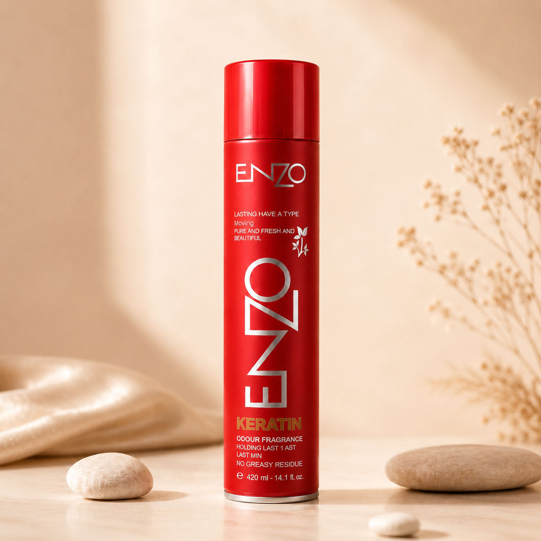 ENZO Professional Long-Lasting Hair Spray Duo – Keratin & Color Protection