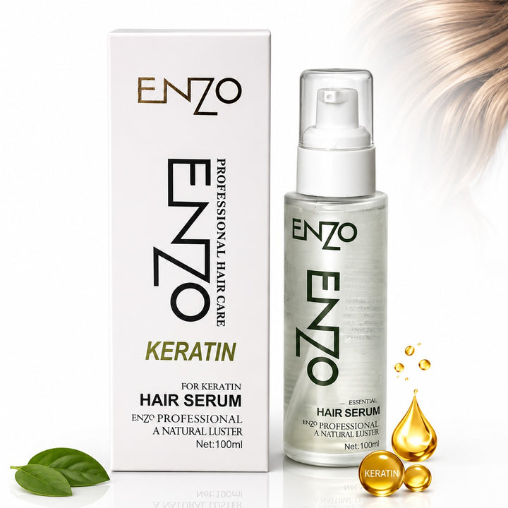 ENZO Professional Keratin Hair Serum – Smooth, Shiny & Frizz Control Hair Care 100ml
