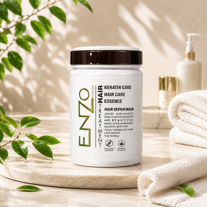 EMZO Keratin Care Hair Repair Mask – Collagen Essence Deep Hair Treatment for Smooth & Healthy Hair