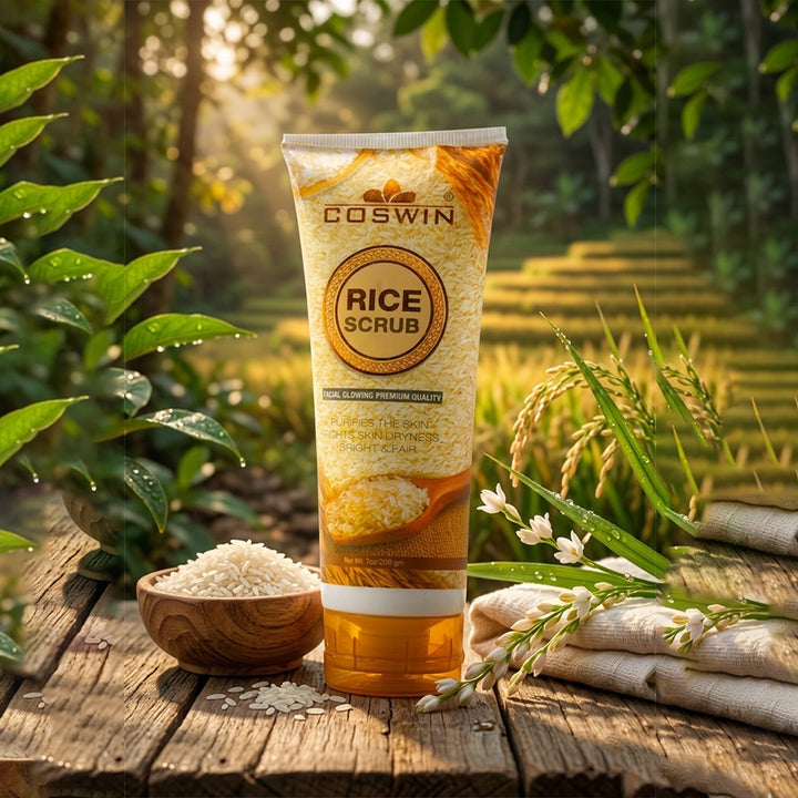 Rice Brightening Glow Kit – Face Wash, Scrub & Mask for Radiant Skin