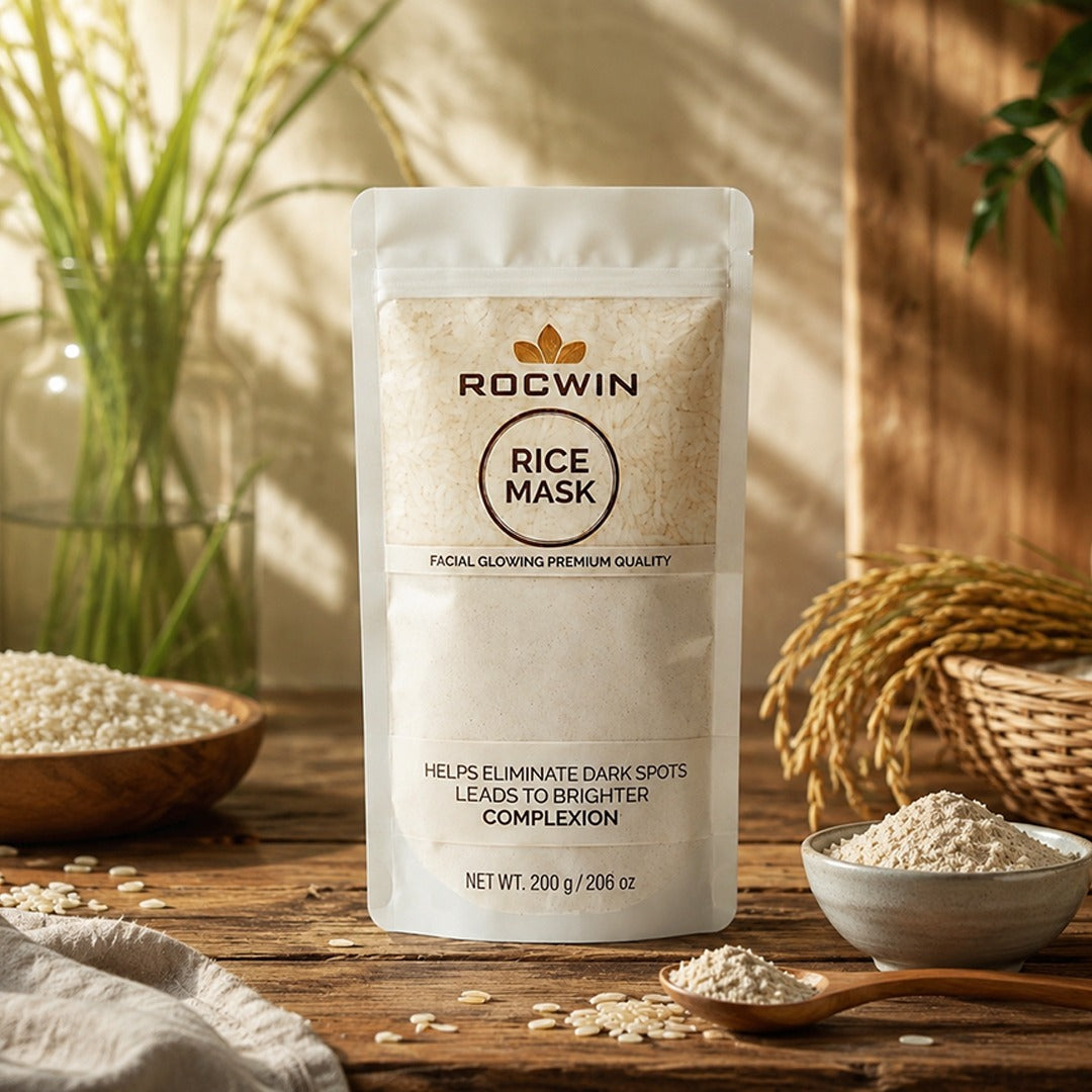 Rice Brightening Glow Kit – Face Wash, Scrub & Mask for Radiant Skin