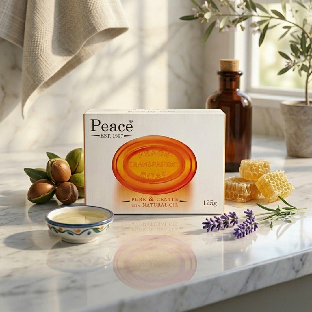Peace Transparent Soap – Pure & Gentle Natural Oil Bath Soap for Soft Skin