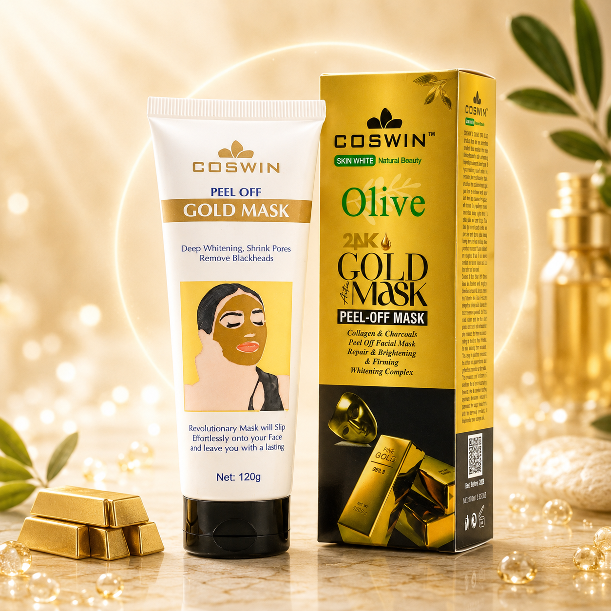 COSWIN Aloe Vera Black Mask – Deep Cleansing Facial Mask